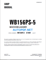 WB156PS-5 (A73001 and UP) Shop Manual