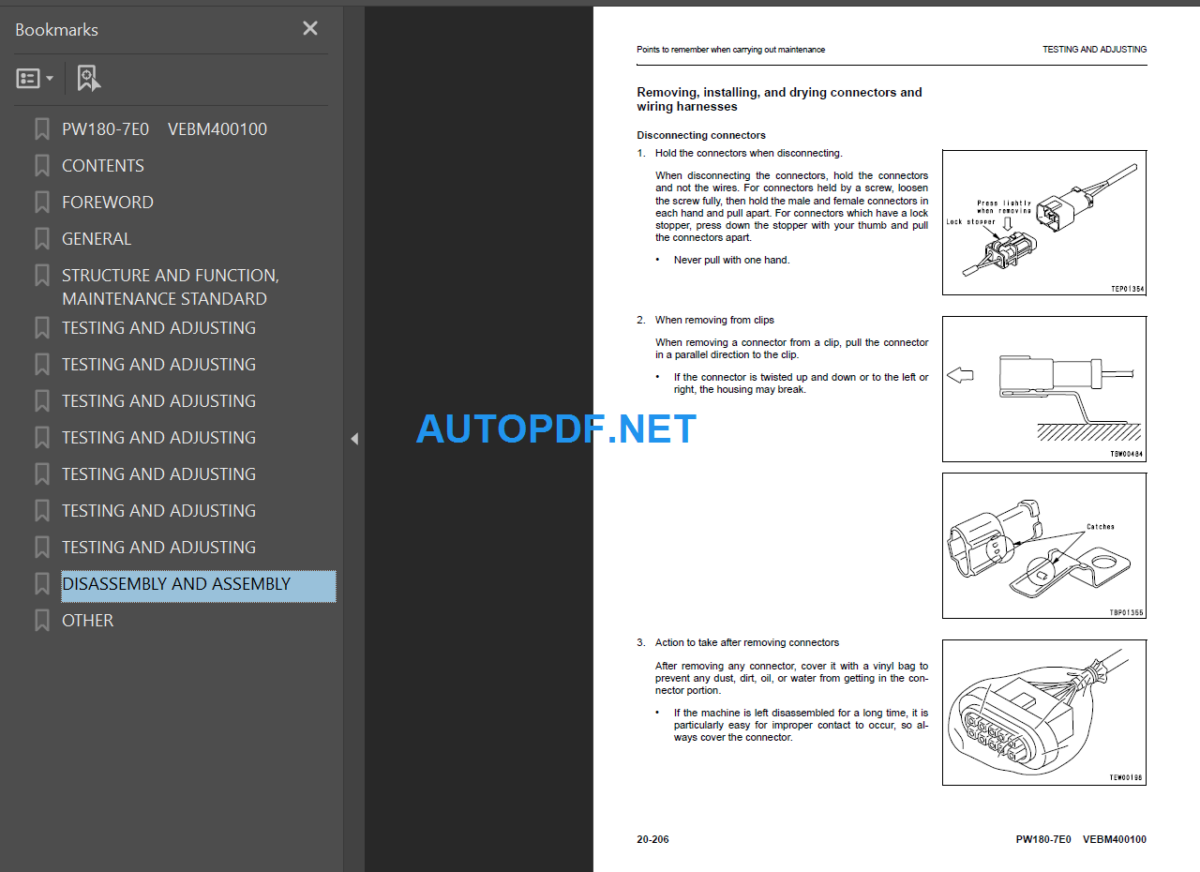 PW180-7E0 (H55051 and up) Shop Manual