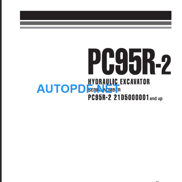 PW95R-2 (21D5000001 and up) Shop Manual