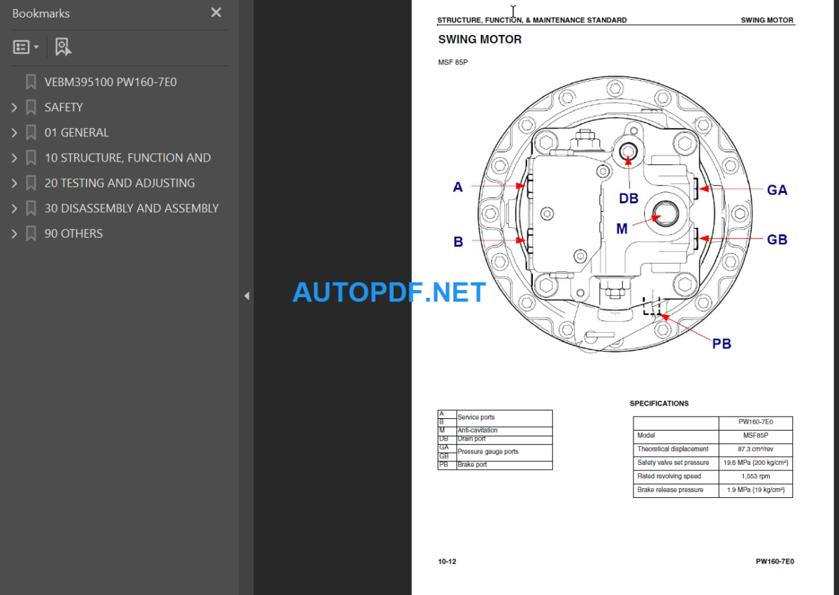 PW160-7E0 Shop Manual