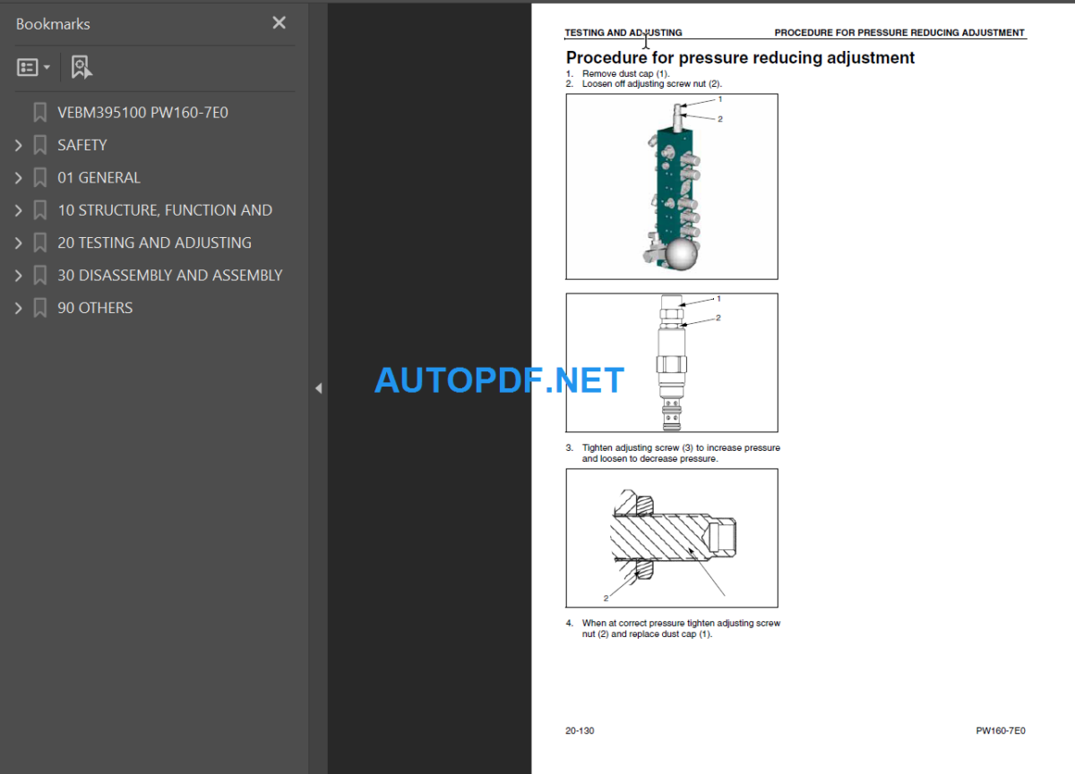 PW160-7E0 Shop Manual