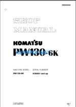 PW130-6K Shop Manual