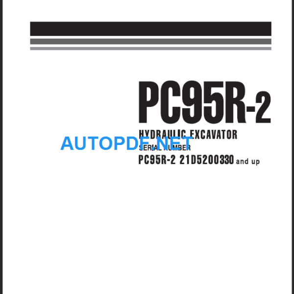 PW95R-2 (21D55200330 and up) Shop Manual