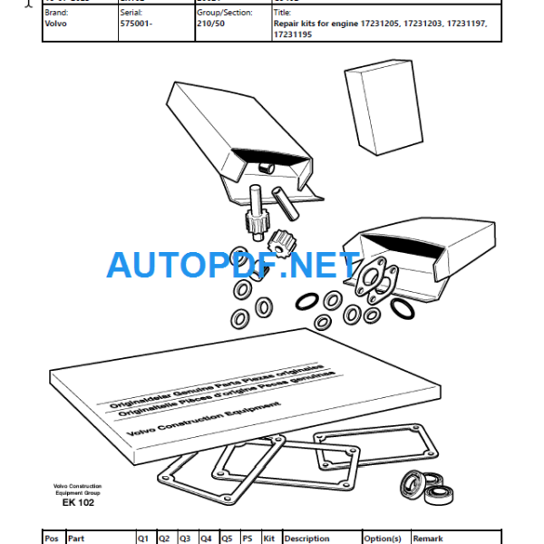 G940B Parts Manual