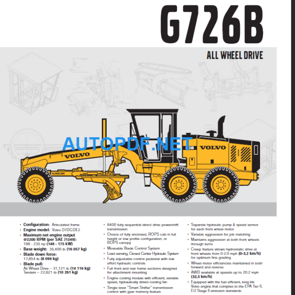 G726B Service Repair Manual