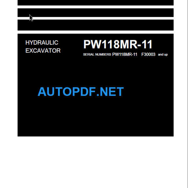 PW118MR-11 Shop Manual