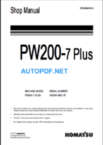 PW200-7 PLUS Shop Manual