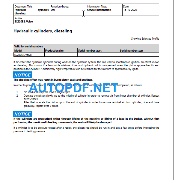 EC220E L Service Repair Manual PDF