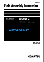 D375A-6 Field Assembly Instruction