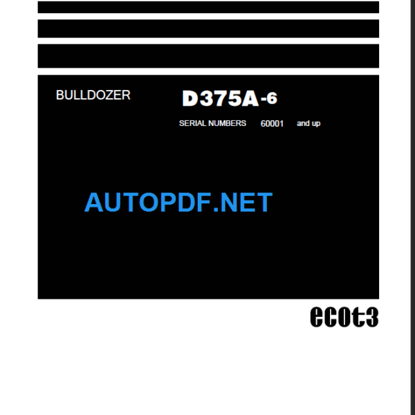 D375A-6 Field Assembly Instruction