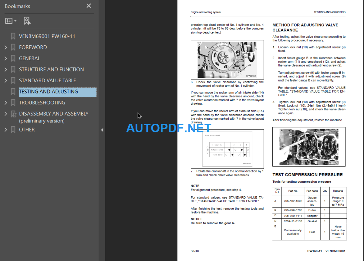 PW160-11 (H65051 and up) Shop Manual