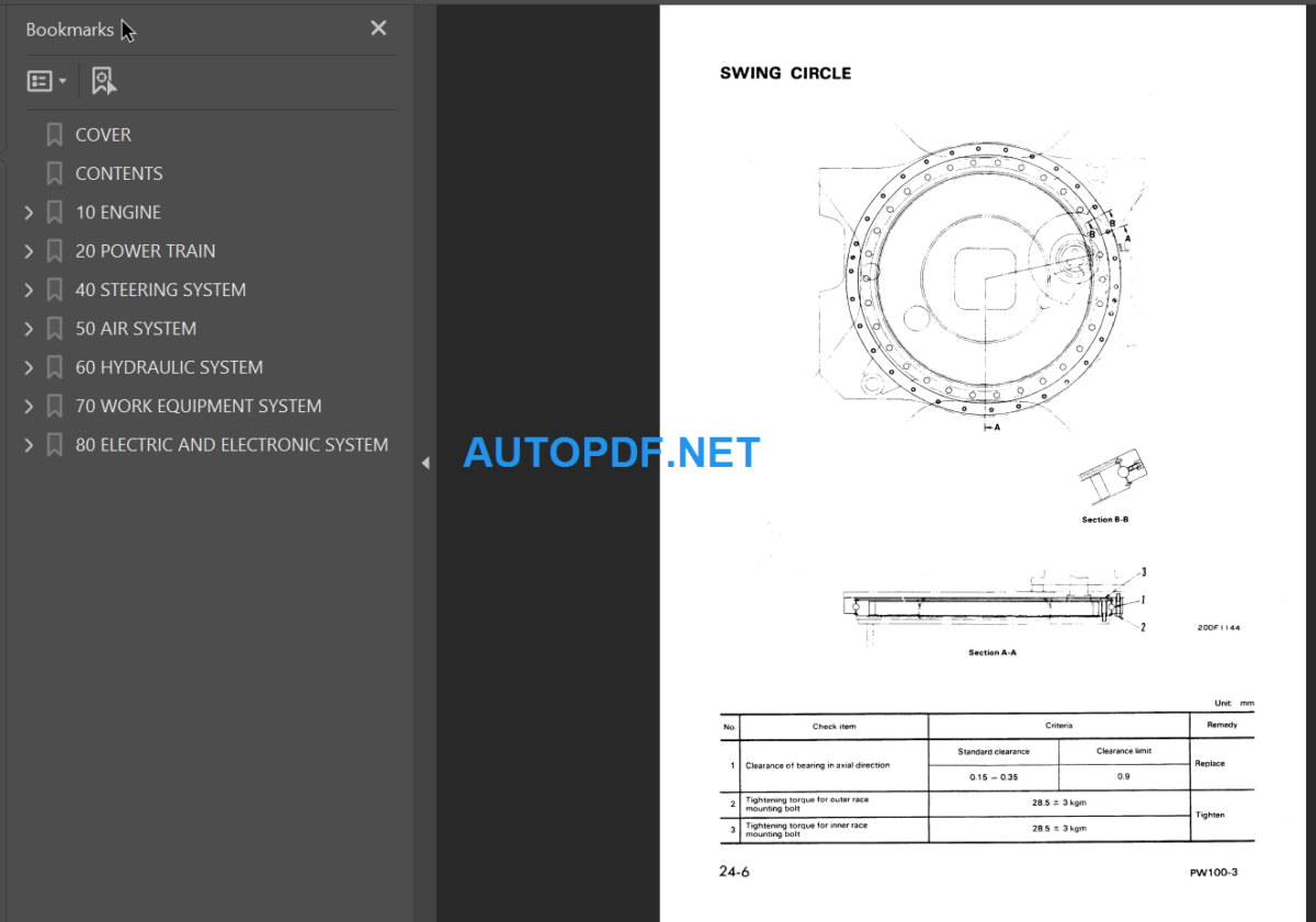 PW100-3 Shop Manual