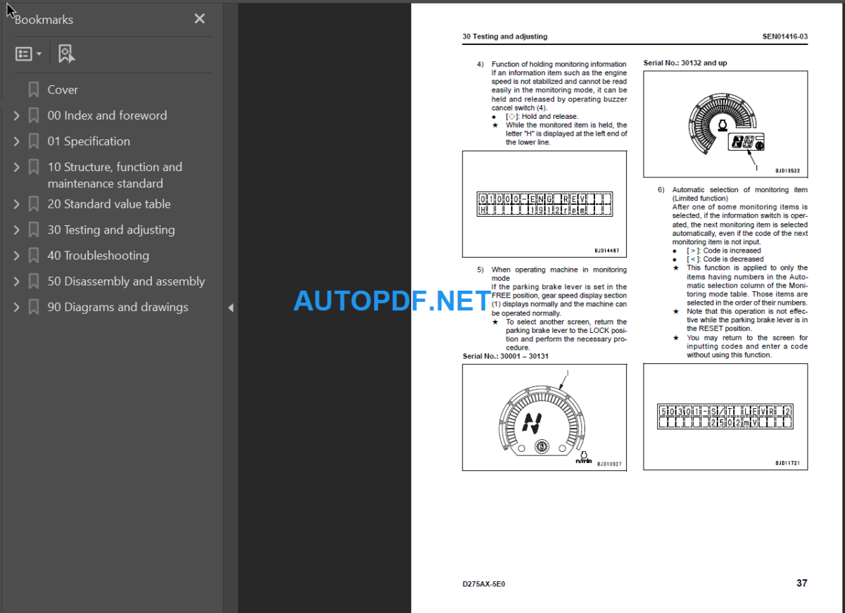 D275AX-5E0 Shop Manual