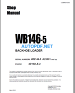 WB146-5 (A23001 and up) Shop Manual