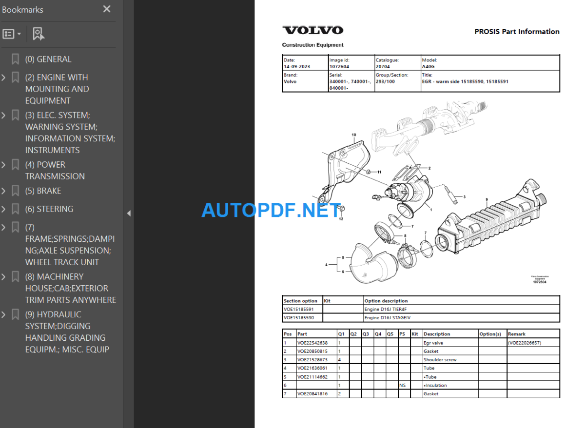 A40G Parts Manual