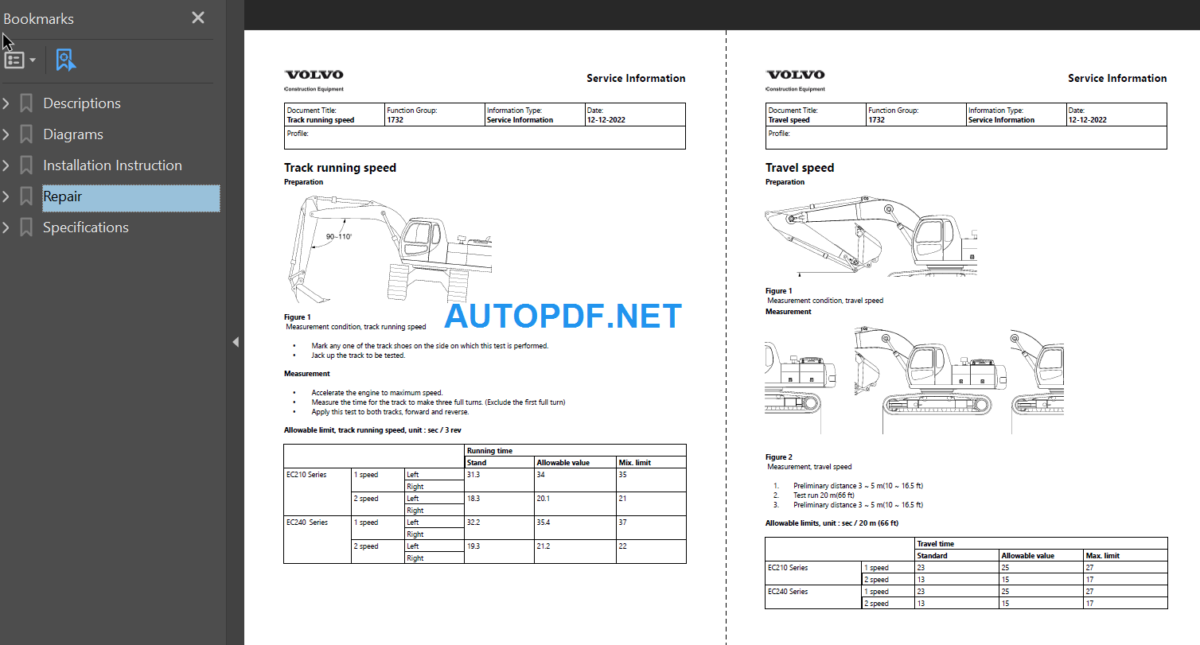 EC240 Service Repair Manual