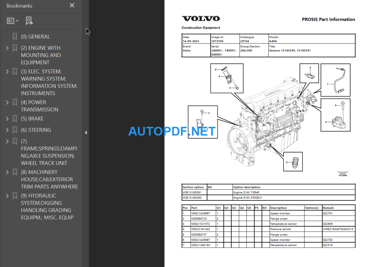 A40G Parts Manual