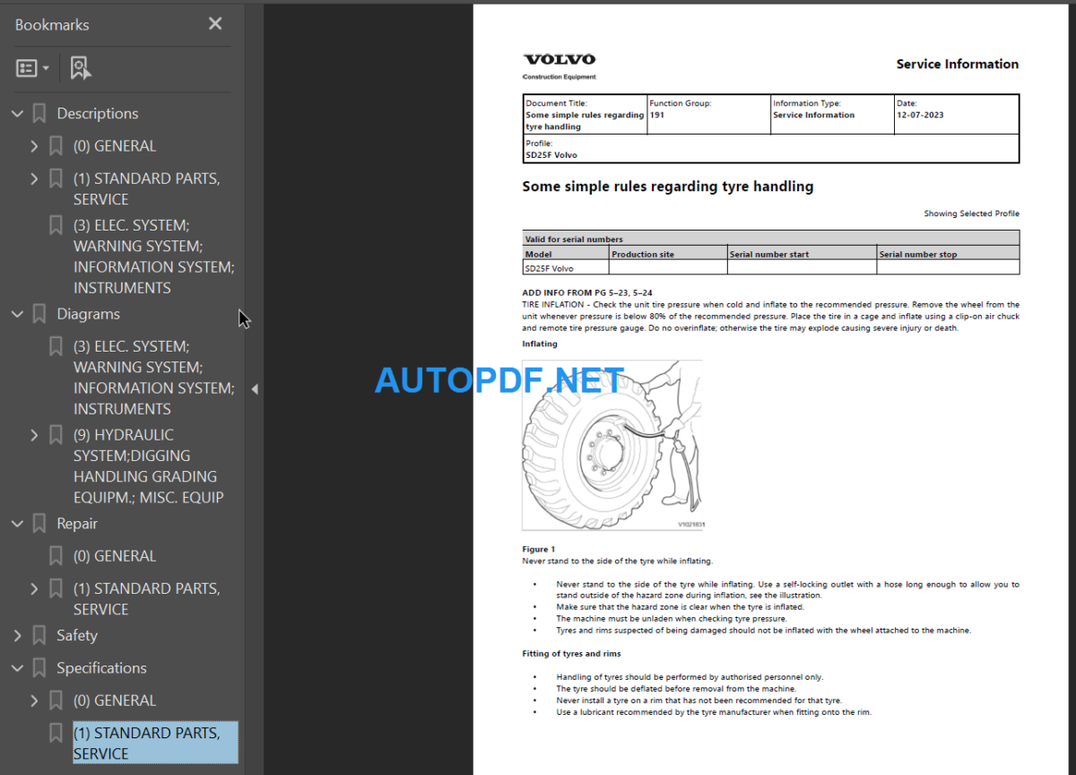 SD25F Service Repair Manual