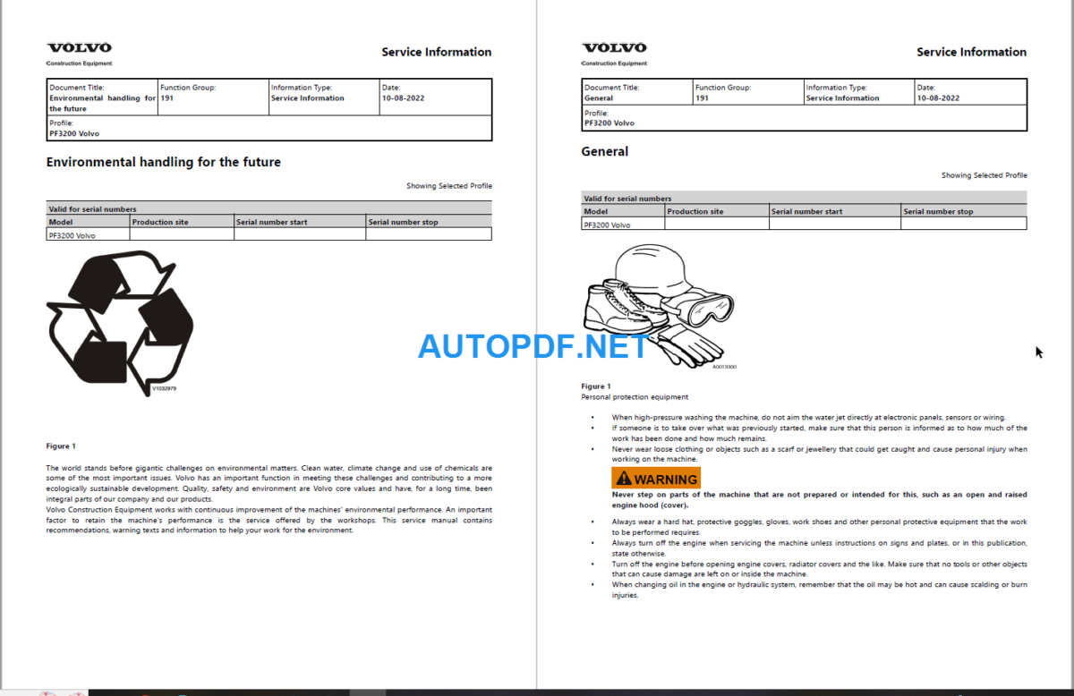 PF3200 Wheeled Paver Service Repair Manual