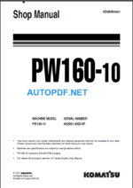 PW160-10 Shop Manual