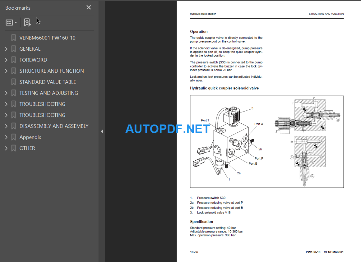 PW160-10 Shop Manual