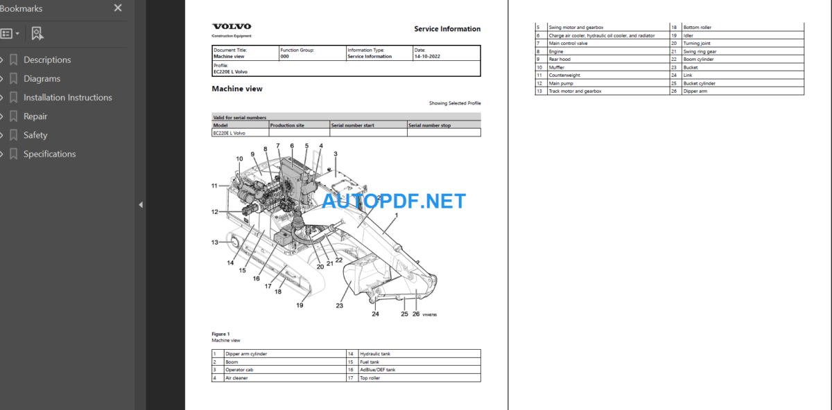 EC220E L Service Repair Manual PDF