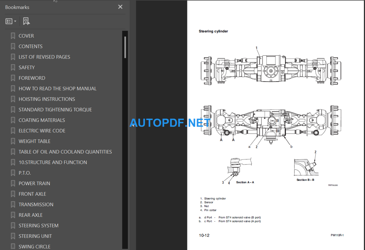 PW110R-1 (2260000282 and up) Shop Manual