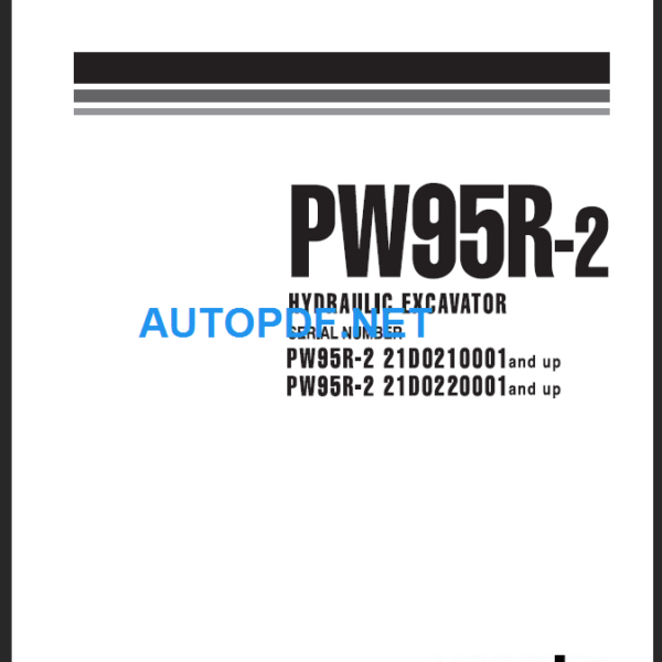 PW95R-2 (21D0210001, 21D0220001 and up) Shop Manual