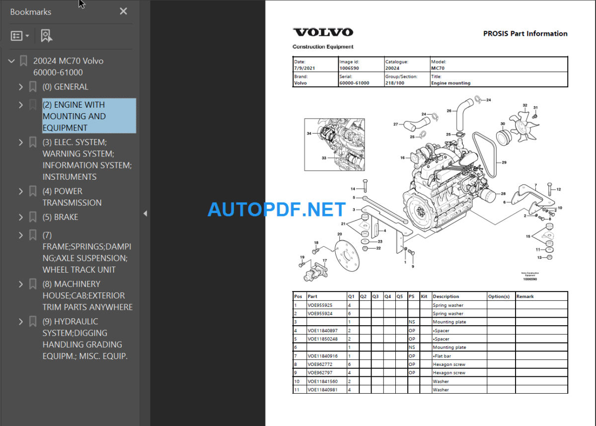 MC70 Parts Manual