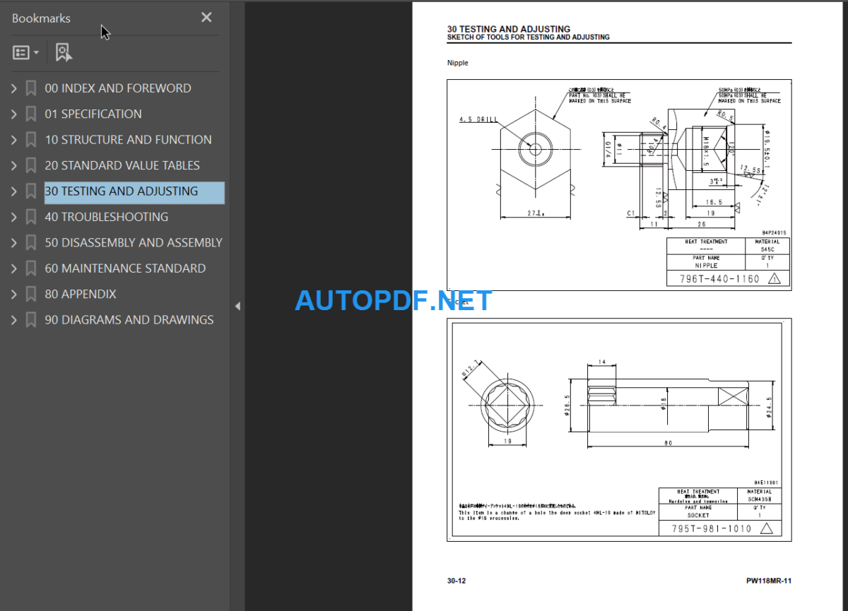 PW118MR-11 Shop Manual