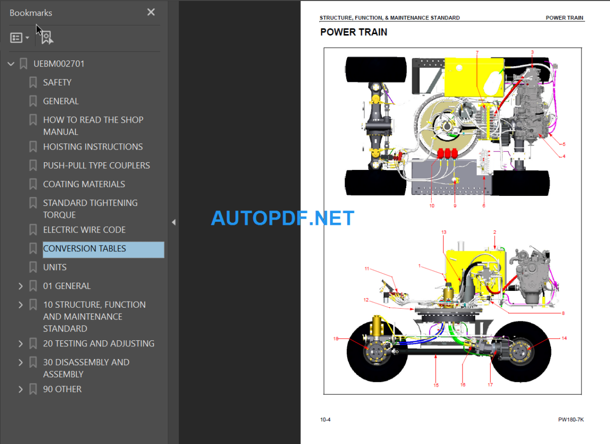 PW180-7K (K40001 and up) Shop Manual