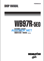WB97R-5E0 (F80003 and UP) Shop Manual