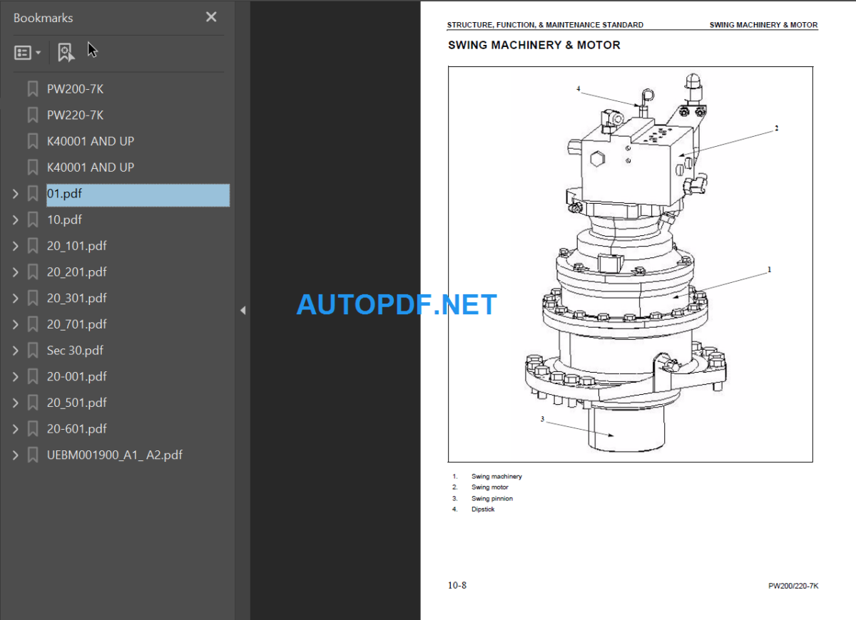 PW200-7K, PW220-7K Shop Manual