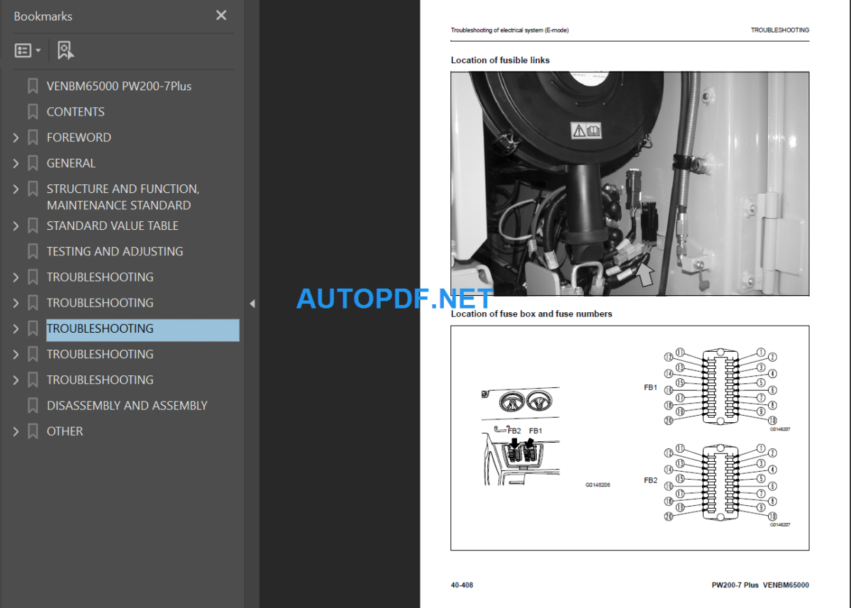 PW200-7 PLUS Shop Manual