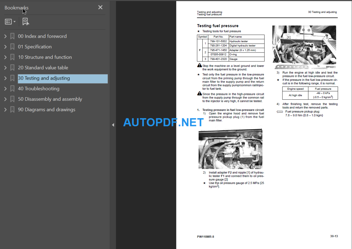 PW118MR-8 (F00003 and up) Shop Manual