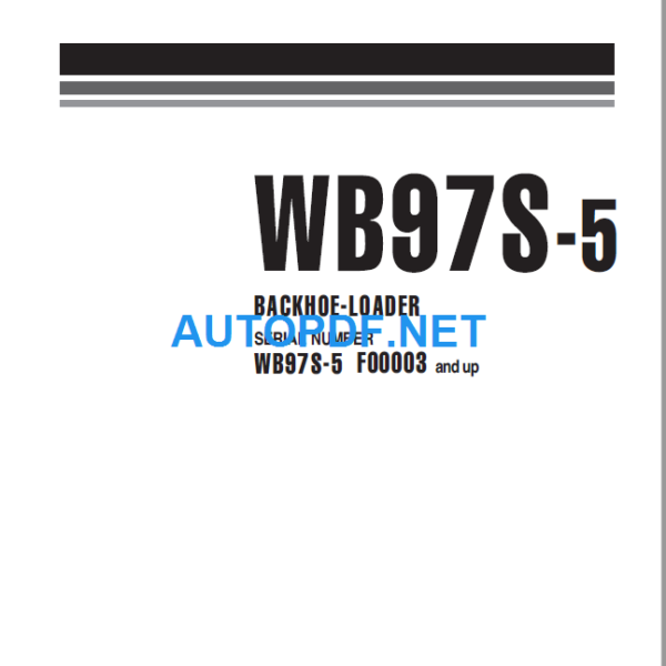 WB97S-5 Shop Manual