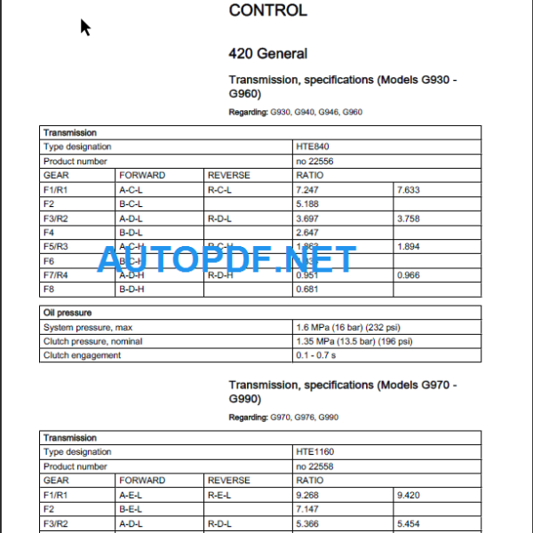 G900 SM 4 Power Transmission VOE21B1001955_GB