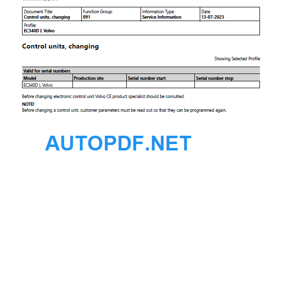 EC340D L Service Repair Manual