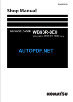 WB93R-8E0 (F85004 and up) Shop Manual