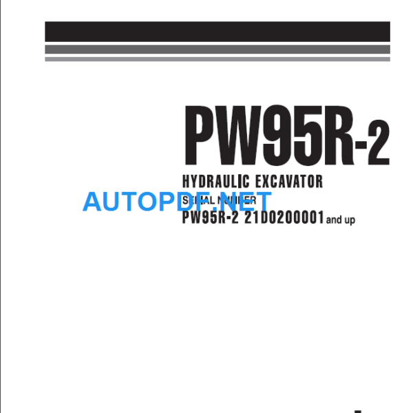 PW95R-2 (21D0200001 and up) Shop Manual