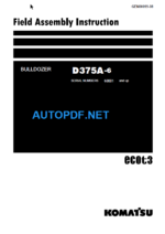 D375A-6 Field Assembly Instruction (60001 and up)