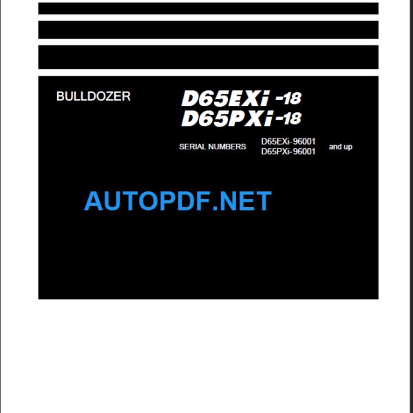 D65EXI-18 D65PXI-18 Shop Manual