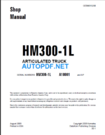 Komatsu HM300-1L Shop Manual