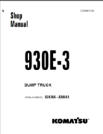 Komatsu 930E-3 Shop Manual