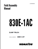 Komatsu 830E-1AC (A40851 & UP) Shop Manual