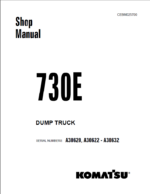 Komatsu 730E (SERIAL NUMBERS N10561 and up) Shop Manual