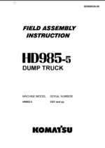 HD985-5 Field Assembly Instruction (1021 and up) (GEN00028-00)