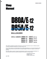 D80A E-12 D85A E-12 Shop Manual