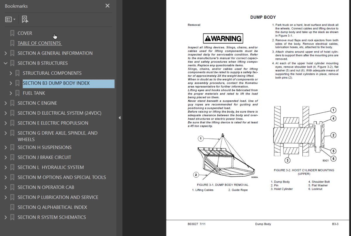 Komatsu 830E-1AC (A30561 & UP) Shop Manual