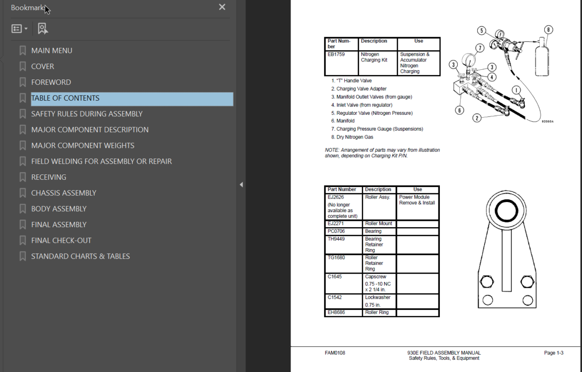 Komatsu 930E-3SE Field Assembly Manual (A30171 A30318 & UP)